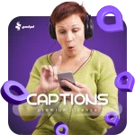 اشتراک کپشن (Captions)