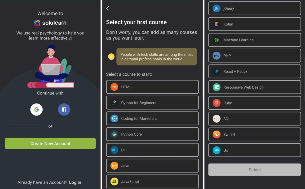 اشتراک سولو لرن (SoloLearn) 1 اشتراک سولو لرن (SoloLearn) | تصویر 1